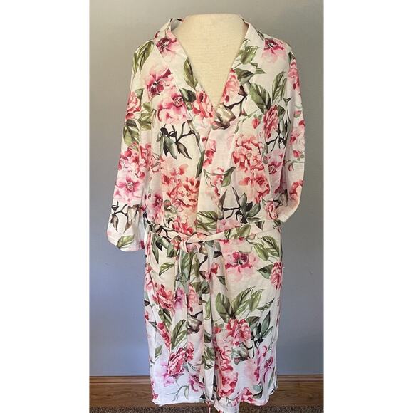 Show Me Your Mumu Brie Robe Garden of Bloom Floral Lightweight One Size Belted - Picture 1 of 12